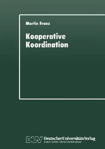 Cover of Kooperative Koordination