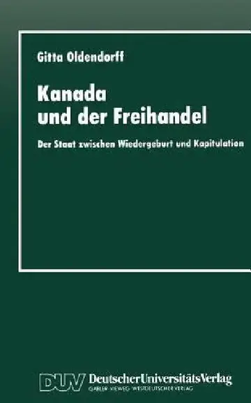 Cover of Kanada Und Der Freihandel