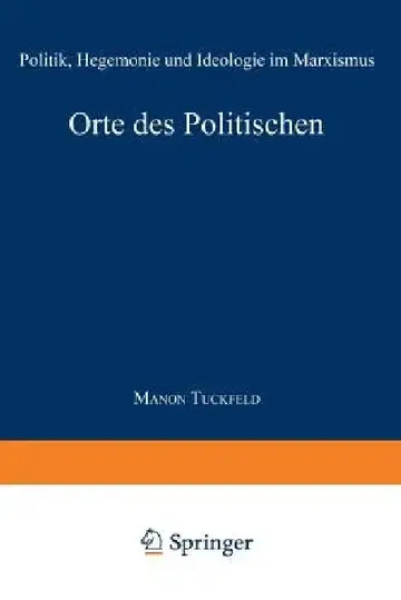 Cover of Orte Des Politischen