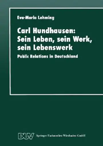 Cover of Carl Hundhausen