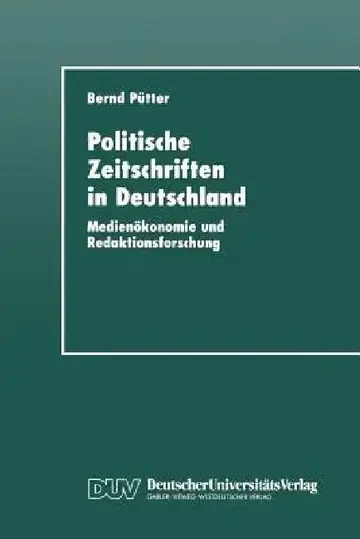 Cover of Politische Zeitschriften in Deutschland