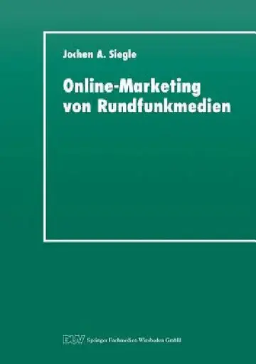 Cover of Online-Marketing Von Rundfunkmedien