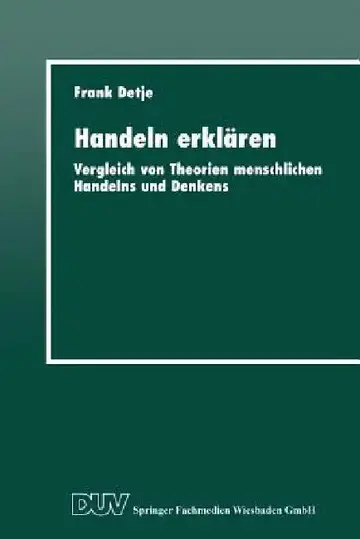 Cover of Handeln Erklären