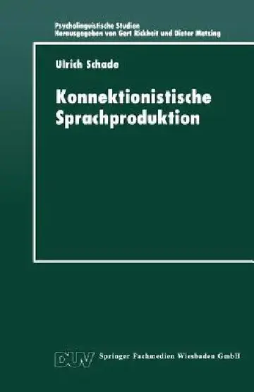 Cover of Konnektionistische Sprachproduktion