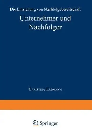 Cover of Unternehmer Und Nachfolger