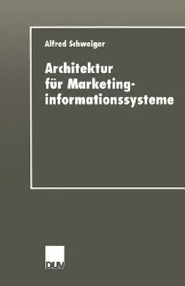 Cover of Architektur Für Marketinginformationssysteme
