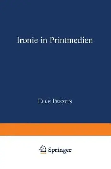 Cover of Ironie in Printmedien