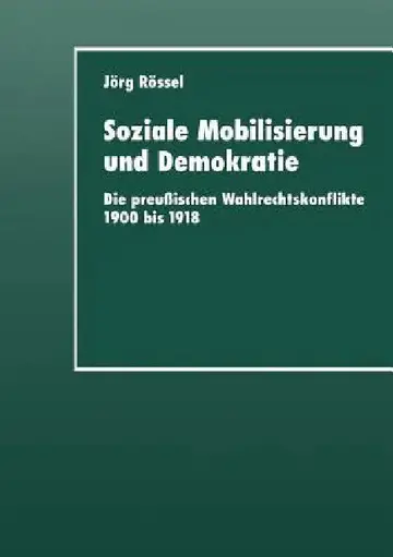 Cover of Soziale Mobilisierung Und Demokratie
