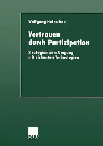 Cover of Vertrauen Durch Partizipation