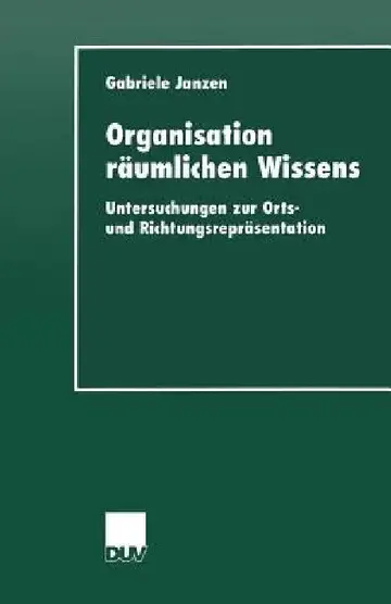 Cover of Organisation Räumlichen Wissens
