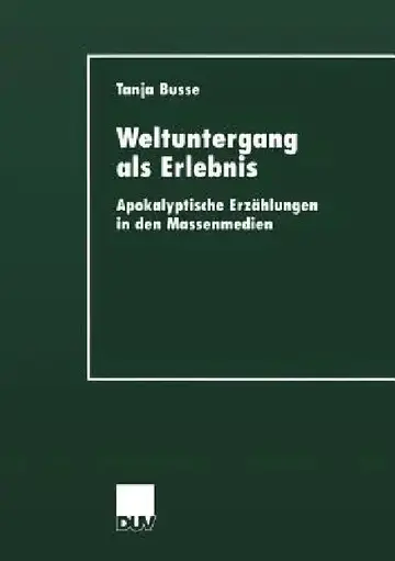 Cover of Weltuntergang ALS Erlebnis