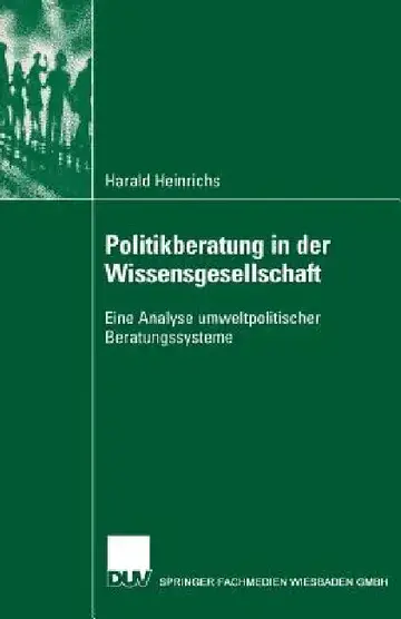 Cover of Politikberatung in Der Wissensgesellschaft