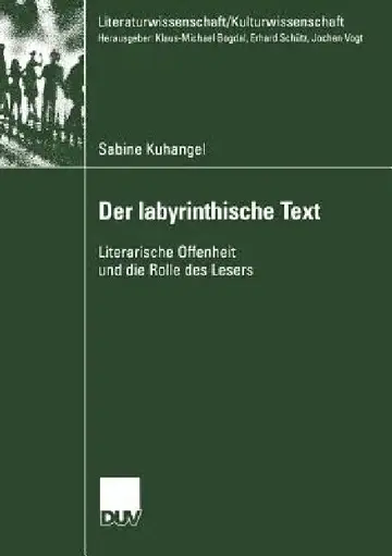 Cover of Der Iabyrinthische Text