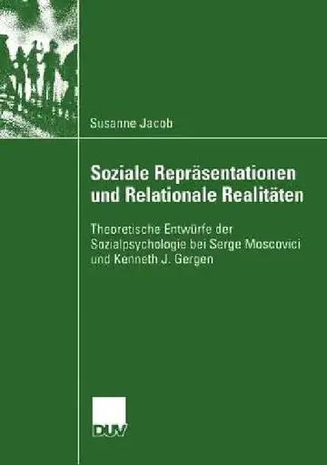 Cover of Soziale Repräsentationen Und Relationale Realitäten