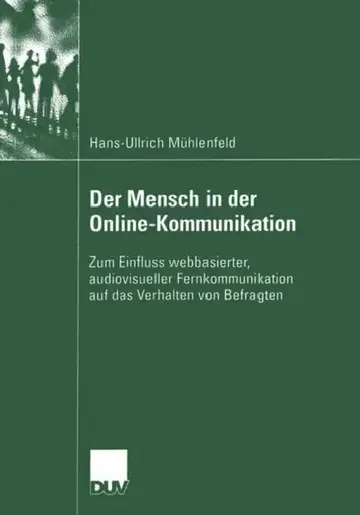 Cover of Der Mensch in Der Online-Kommunikation