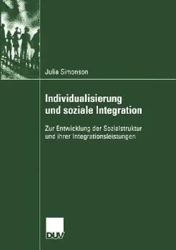 Cover of Individualisierung Und Soziale Integration