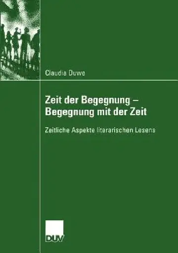 Cover of Zeit Der Begegnung -- Begegnung Mit Der Zeit
