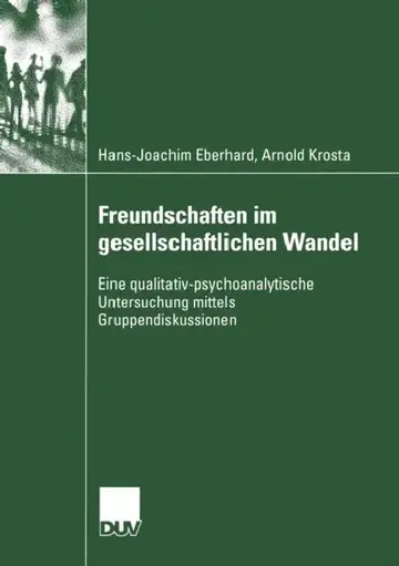 Cover of Freundschaften Im Gesellschaftlichen Wandel