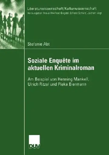 Cover of Soziale Enquête Im Aktuellen Kriminalroman