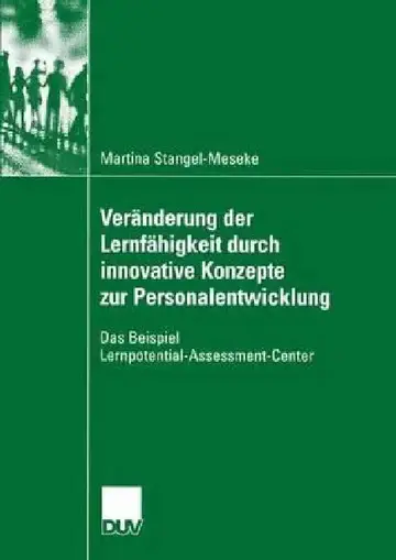 Cover of Veränderung Der Lernfähigkeit Durch Innovative Konzepte Zur Personalentwicklung