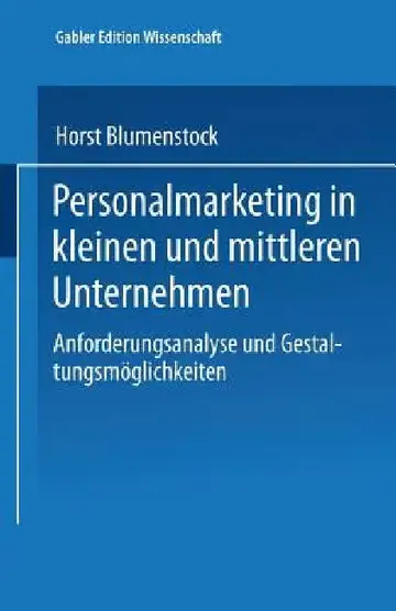 Cover of Personalmarketing in Kleinen Und Mittleren Unternehmen
