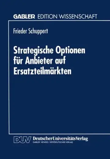 Cover of Strategische Optionen Für Anbieter Auf Ersatzteilmärkten