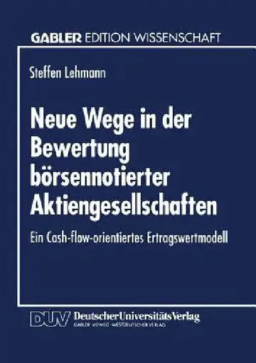 Cover of Neue Wege in Der Bewertung Börsennotierter Aktiengesellschaften