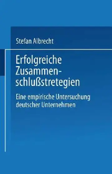 Cover of Erfolgreiche Zusammenschlußstrategien