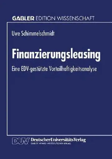 Cover of Finanzierungsleasing