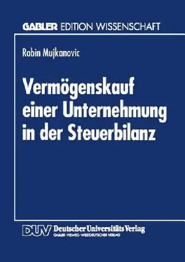 Cover of Vermögenskauf Einer Unternehmung in Der Steuerbilanz