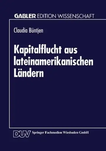 Cover of Kapitalflucht Aus Lateinamerikanischen Ländern