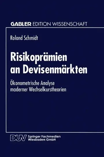 Cover of Risikoprämien an Devisenmärkten