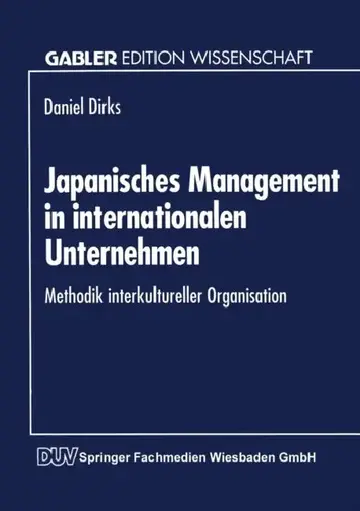 Cover of Japanisches Management in Internationalen Unternehmen
