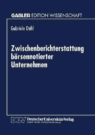 Cover of Zwischenberichterstattung Börsennotierter Unternehmen
