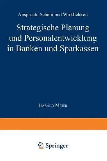Cover of Strategische Planung Und Personalentwicklung in Banken Und Sparkassen