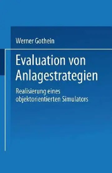 Cover of Evaluation Von Anlagestrategien