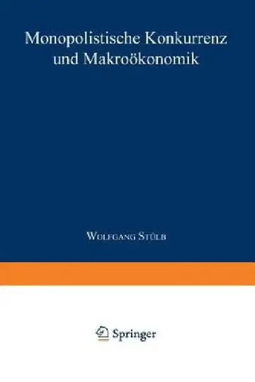 Cover of Monopolistische Konkurrenz Und Makroökonomik