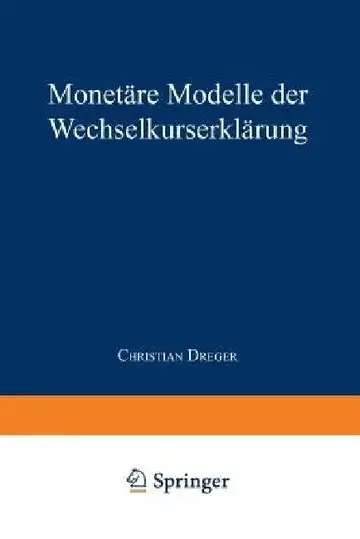 Cover of Monetäre Modelle Der Wechselkurserklärung