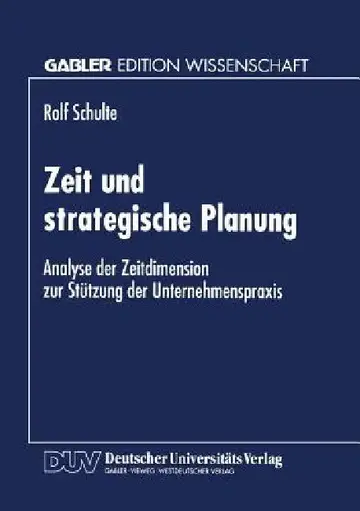 Cover of Zeit Und Strategische Planung