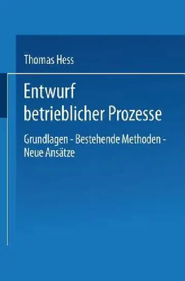 Cover of Entwurf Betrieblicher Prozesse