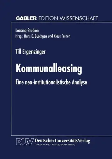 Cover of Kommunalleasing