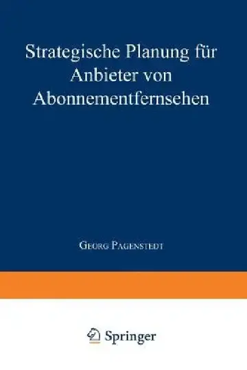 Cover of Strategische Planung Für Anbieter Von Abonnementfernsehen