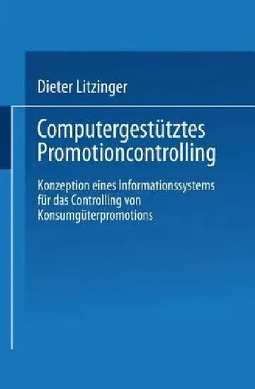 Cover of Computergestütztes Promotioncontrolling