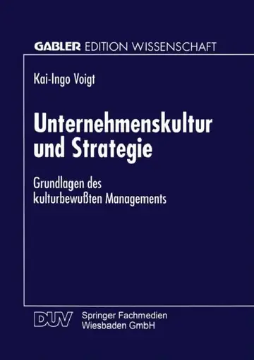 Cover of Unternehmenskultur Und Strategie