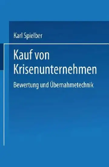 Cover of Kauf Von Krisenunternehmen