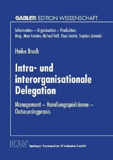 Cover of Intra- Und Interorganisationale Delegation