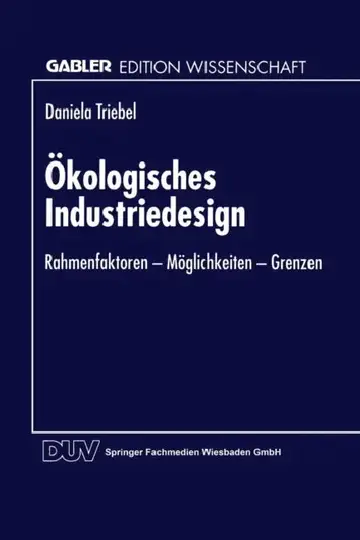 Cover of Ökologisches Industriedesign