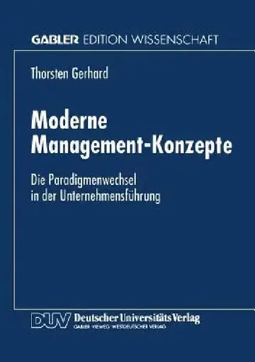 Cover of Moderne Management-Konzepte