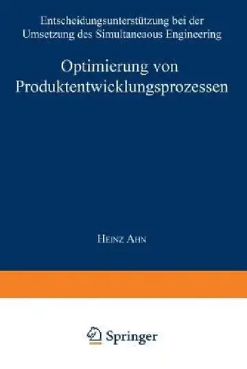 Cover of Optimierung Von Produktentwicklungsprozessen