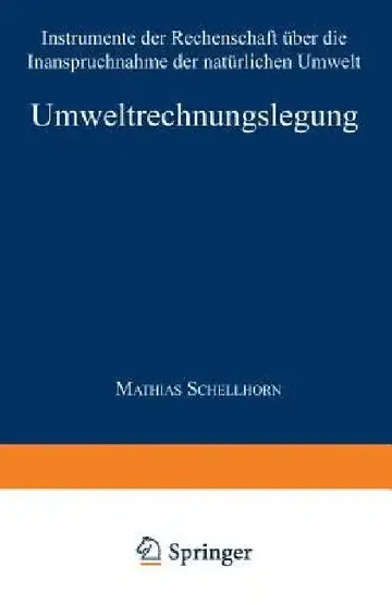 Cover of Umweltrechnungslegung